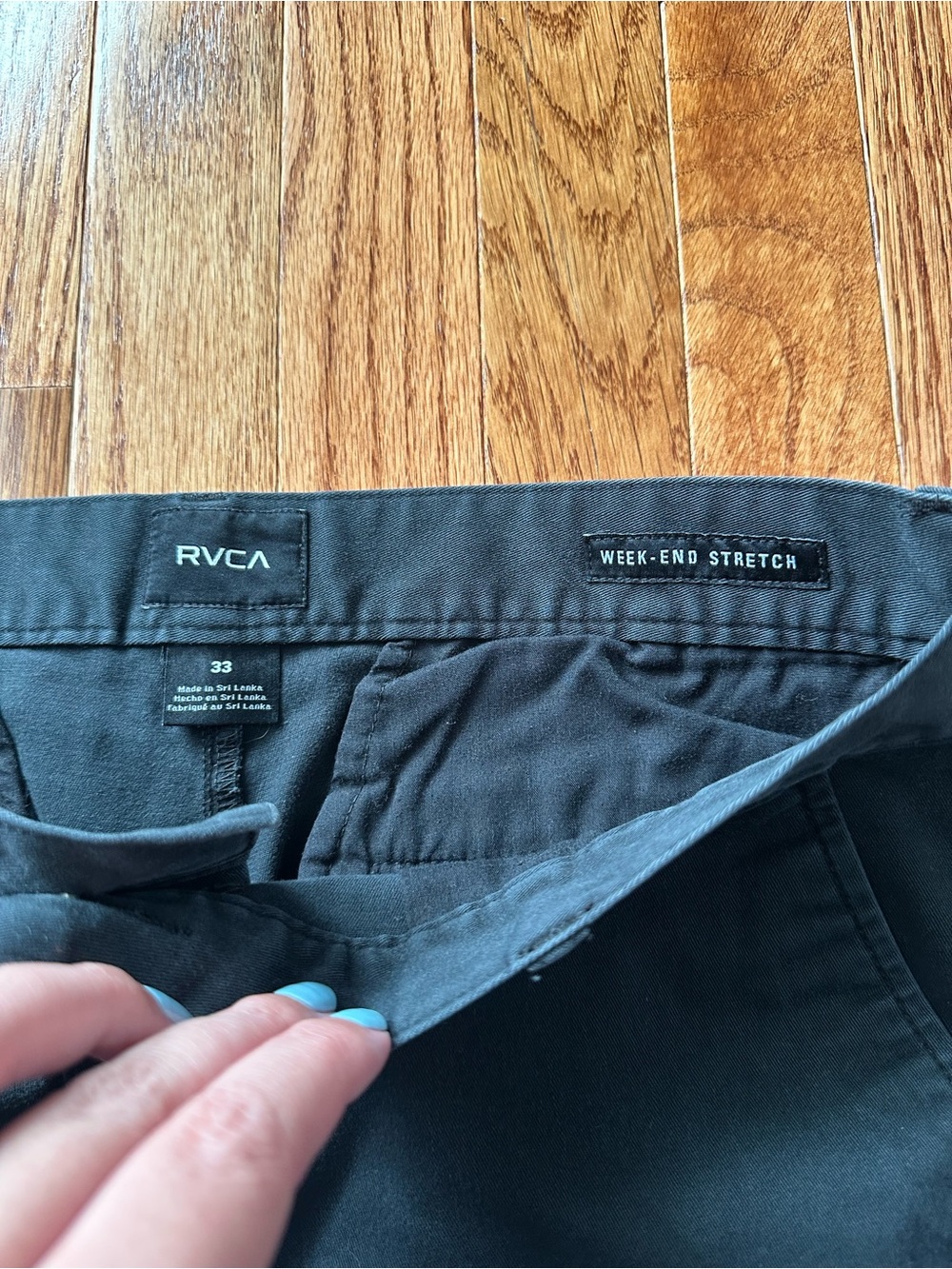 RVCA Black Week-End Stretch Pants - Picture 2 of 4